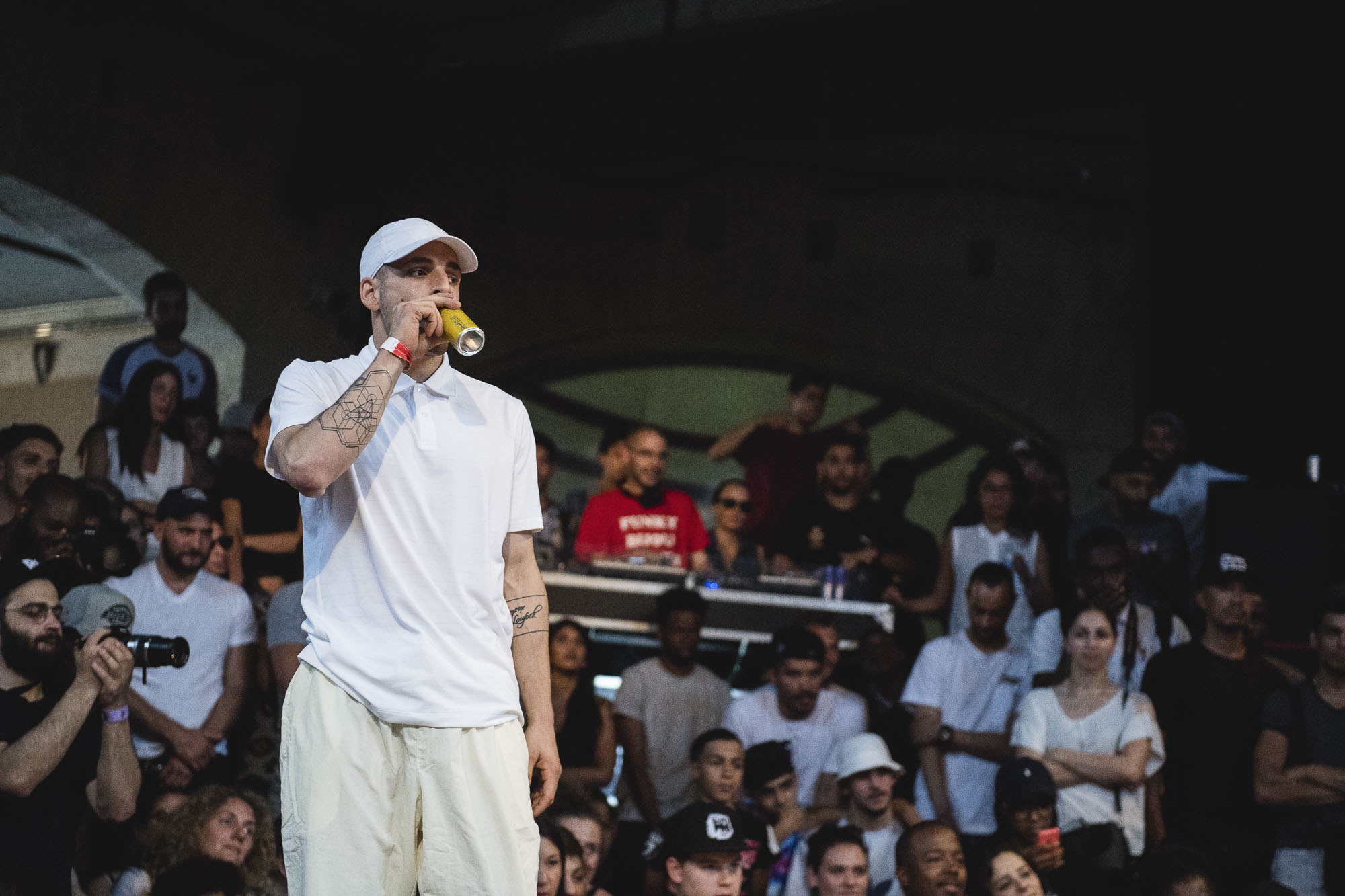 Fenix Just Before the quarter final at the WIP Villette during the Red Bull BC One France Cypher Final in Paris, France on July 10th 2016.