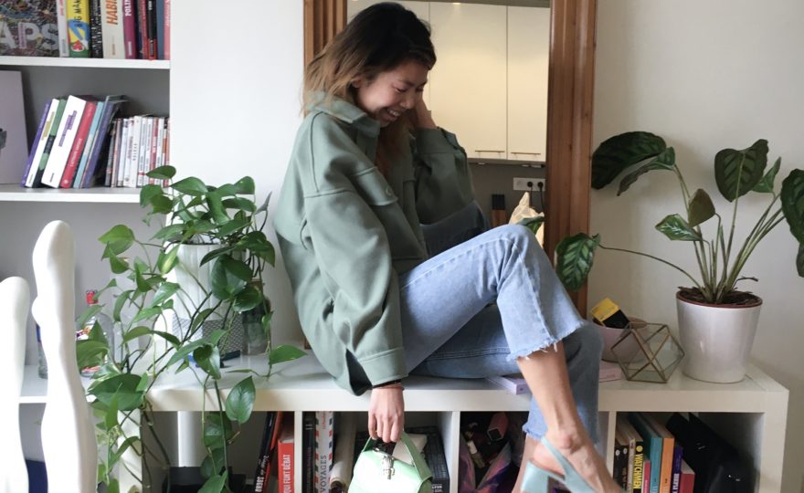 Sac baby abat Amélie pochard vert